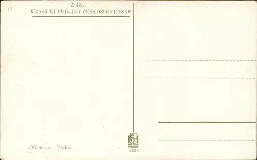 Prachatice Ortsansicht mit Kirche Kuenstlerkarte V. Maly Serie "Krasy Republiky Ceskoslovenske" Kat. Prachatitz