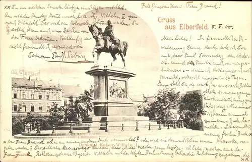 Elberfeld Wuppertal Denkmal Kaiser Wilhelm I. / Wuppertal /Wuppertal Stadtkreis