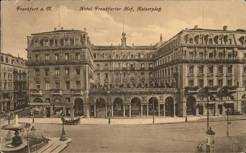 Frankfurt Main Hotel Frankfurter Hof Kat. Frankfurt am Main