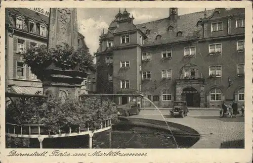 Darmstadt Marktbrunnen Kat. Darmstadt