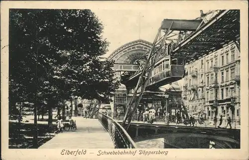 Elberfeld Wuppertal Schwebebahnhof Doeppersberg / Wuppertal /Wuppertal Stadtkreis