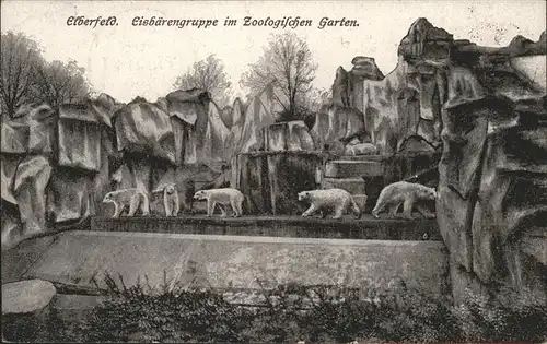 Elberfeld Wuppertal Eisbaerengruppe im Zoo / Wuppertal /Wuppertal Stadtkreis