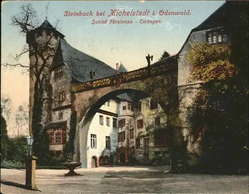Steinbach Michelstadt Schloss Fuerstenau (Torbogen) Kat. Michelstadt