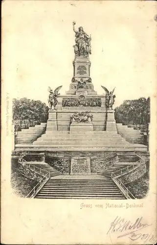 Ruedesheim Rhein National Denkmal Kat. Ruedesheim am Rhein