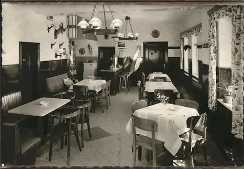 Falkenhagen Lippe Innenansicht vom Gasthaus Klosterhof Kat. Luegde