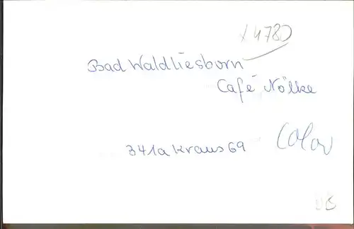 Bad Waldliesborn Innenansicht vom Cafe Noelke Kat. Lippstadt