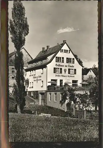 Winterkasten Lindenfels Gasthaus zur Traube (mit Pension u.Metzgerei) Kat. Lindenfels