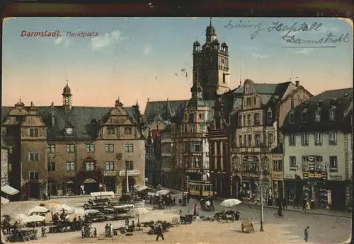 Darmstadt Marktplatz Kat. Darmstadt