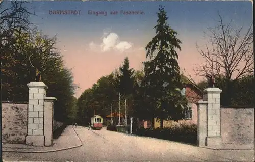 Darmstadt Eingang zur Fasanerie Kat. Darmstadt