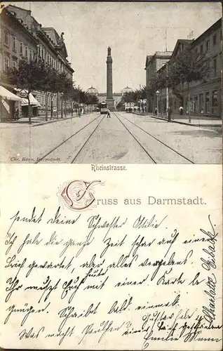 Darmstadt Rheinstrasse Kat. Darmstadt