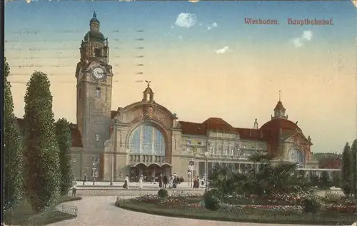 Wiesbaden Hauptbahnhof Kat. Wiesbaden