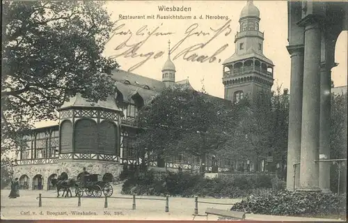 Wiesbaden Restaurant mit Aussichtsturm a.d.Neroberg Kat. Wiesbaden