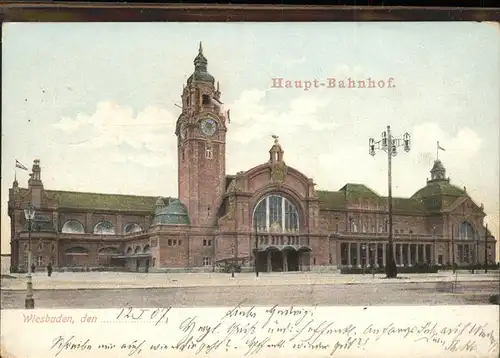 Wiesbaden Hauptbahnhof Kat. Wiesbaden