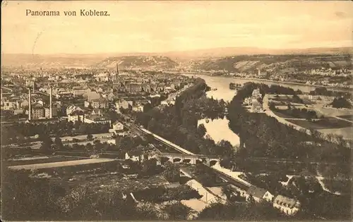 Koblenz Rhein Panorama Kat. Koblenz