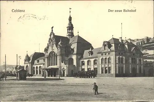 Koblenz Rhein Der neue Bahnhof Kat. Koblenz