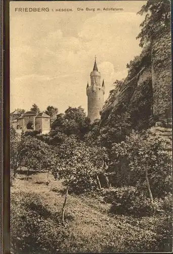 Friedberg Hessen Burg Adolfsturm Kat. Friedberg (Hessen)