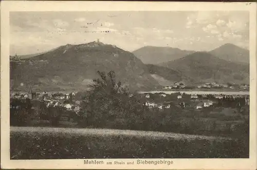 Mehlem Bonn Siebengebirge Kat. Bonn
