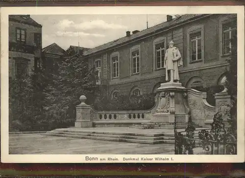 Bonn Rhein Denkmal Kaiser Wilhelm I. / Bonn /Bonn Stadtkreis
