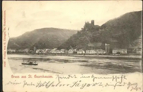 St Goarshausen Rhein Kat. Sankt Goarshausen