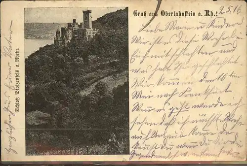 Oberlahnstein Schloss Stolzenfels Kat. Lahnstein