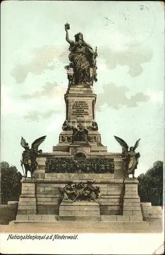 Niederwalddenkmal Nationaldenkmal Kat. Ruedesheim am Rhein