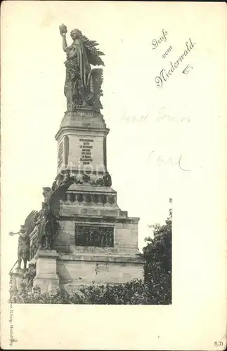 Niederwalddenkmal Nationaldenkmal Kat. Ruedesheim am Rhein