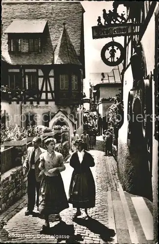 Ruedesheim Gasthaus Lindenwirt Drosselgasse Kat. Ruedesheim am Rhein