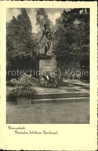 Darmstadt Hessisches Artillerie Denkmal Kat. Darmstadt