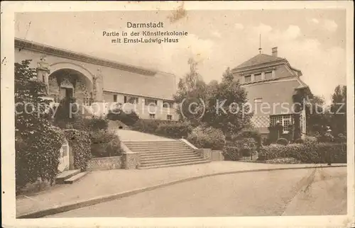 Darmstadt Kuenstlerkolonie mit Ernst Ludwig Haus Feldpost Kat. Darmstadt