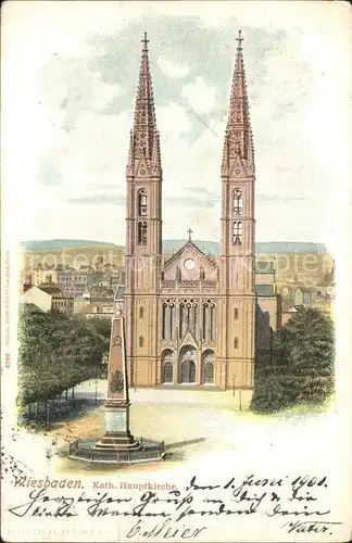 Wiesbaden Katholische Hauptkirche Kat. Wiesbaden