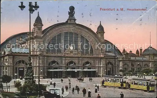 Frankfurt Main Hauptbahnhof Strassenbahn Feldpost Kat. Frankfurt am Main