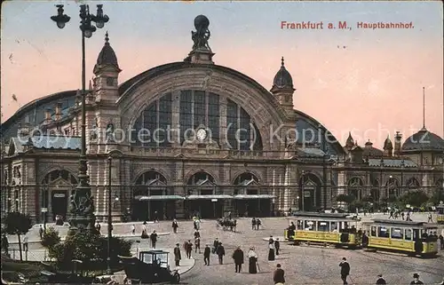 Frankfurt Main Hauptbahnhof Strassenbahn Stempel Feldpost Serie 922 No. 237 Kat. Frankfurt am Main