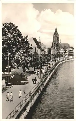 Frankfurt Main Mainpromenade Dom Kat. Frankfurt am Main