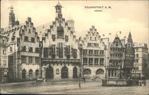 Frankfurt Main Roemer Brunnen Kat. Frankfurt am Main