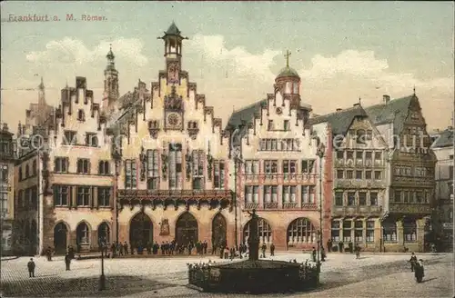 Frankfurt Main Roemer Rathaus Gerechtigkeitsbrunnen Kat. Frankfurt am Main