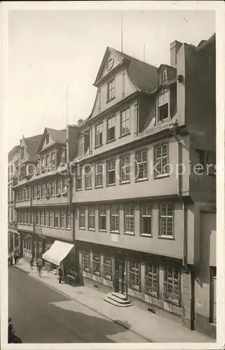 Frankfurt Main Goethes Geburtshaus Kat. Frankfurt am Main