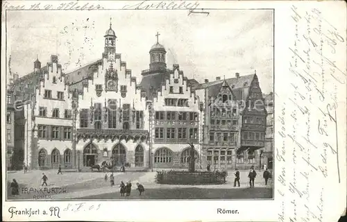 Frankfurt Main Roemer Rathaus Gerechtigkeitsbrunnen Kat. Frankfurt am Main