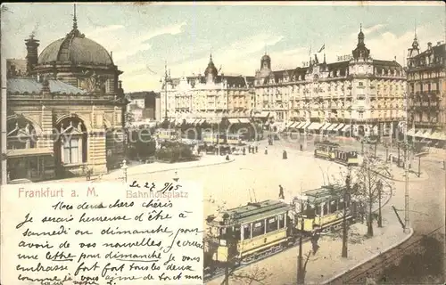 Frankfurt Main Bahnhofsplatz Strassenbahn Kat. Frankfurt am Main