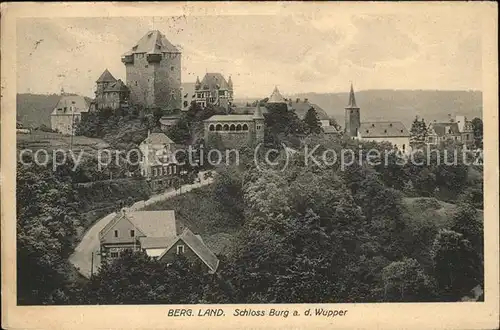 Burg Wupper Schloss Kirche Bergisches Land Kat. Solingen