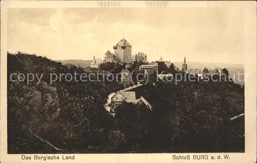 Burg Wupper Schloss Bergisches Land Kat. Solingen