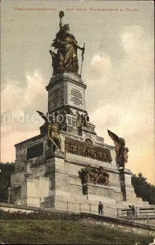 Niederwalddenkmal Nationaldenkmal Kat. Ruedesheim am Rhein