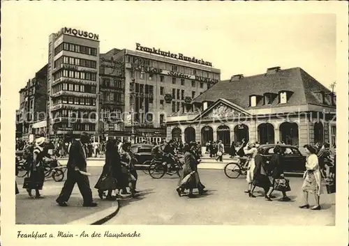 Frankfurt Main Partie an der Hauptwache Frankfurter Rundschau Kat. Frankfurt am Main