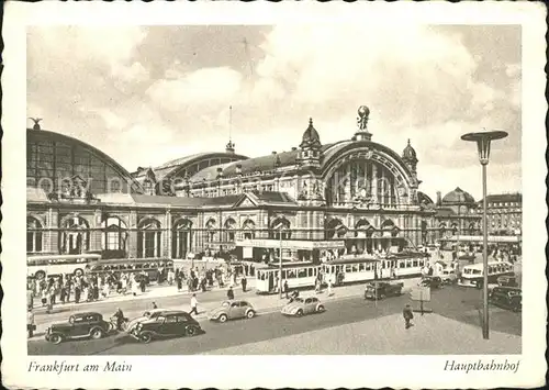 Frankfurt Main Hauptbahnhof Strassenbahn Kat. Frankfurt am Main