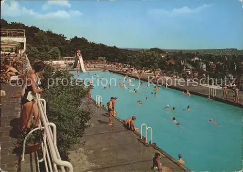 Wiesbaden Opelbad Schwimmbad Kat. Wiesbaden