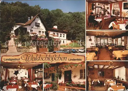 Lindenfels Odenwald Landgasthof Waldschloesschen Restaurant "Perle des Odenwaldes" Hoehenluftkurort Kat. Lindenfels