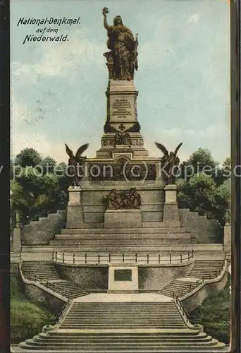 Niederwalddenkmal Nationaldenkmal Kat. Ruedesheim am Rhein