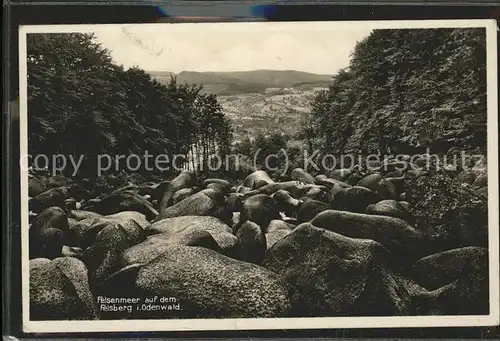 Felsberg Odenwald Felsenmeer Kat. Lautertal (Odenwald)