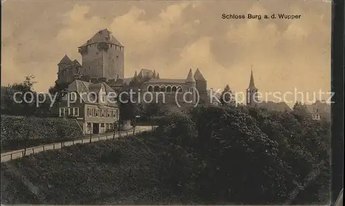 Burg Wupper Schloss Kirche Bergisches Land Kat. Solingen