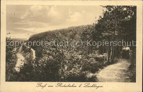 Roderbirken Spaziergang im Wald Feldpost Kat. Leichlingen (Rheinland)