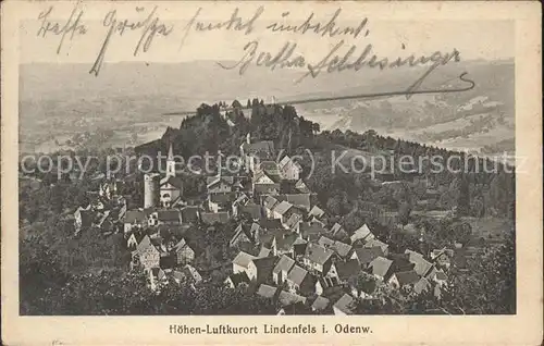 Lindenfels Odenwald Gesamtansicht Hoehenluftkurort Burg "Perle des Odenwaldes" Kat. Lindenfels